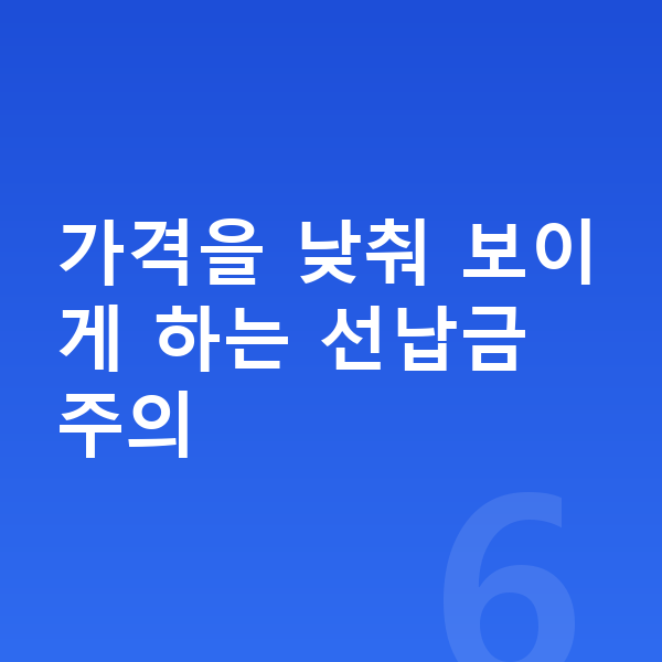 BYD 씨라이언7 리스 가격 가격을 낮춰 보이게 하는 선납금 주의