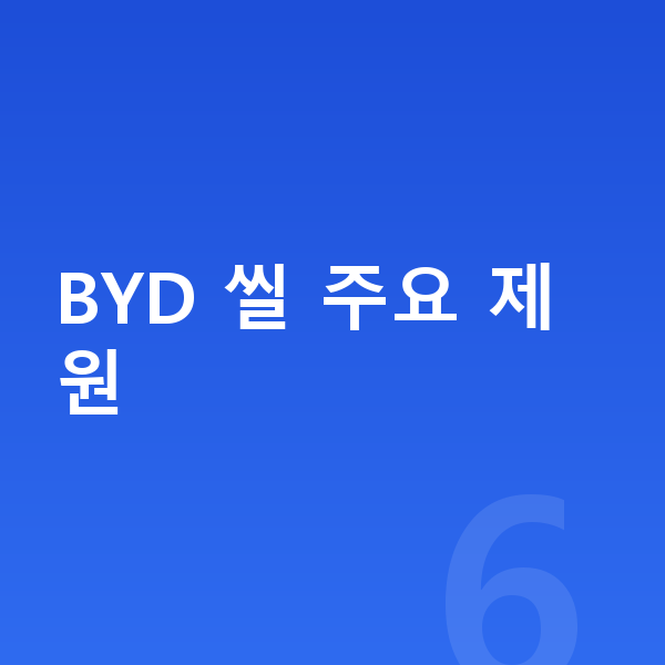 BYD 씰 제원 BYD 씰 주요 제원