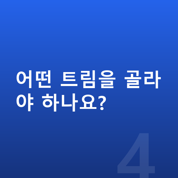 BYD 아토3 옵션 어떤 트림을 골라야 하나요?