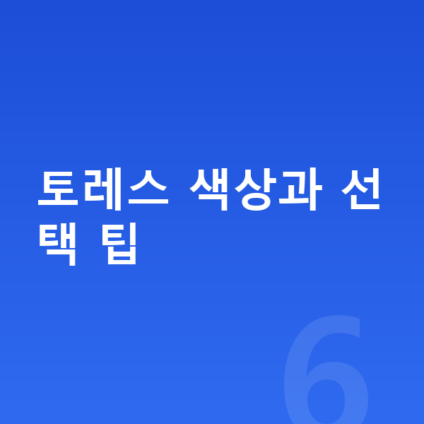 KGM 토레스 색상 토레스 색상과 선택 팁