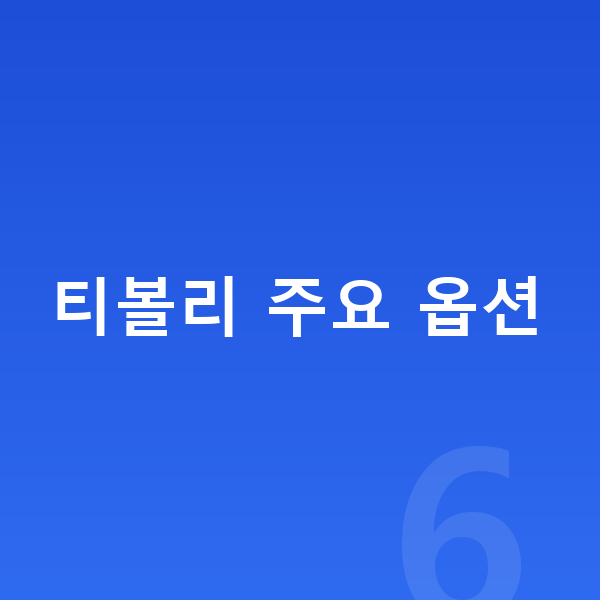 KGM 티볼리 옵션 티볼리 주요 옵션