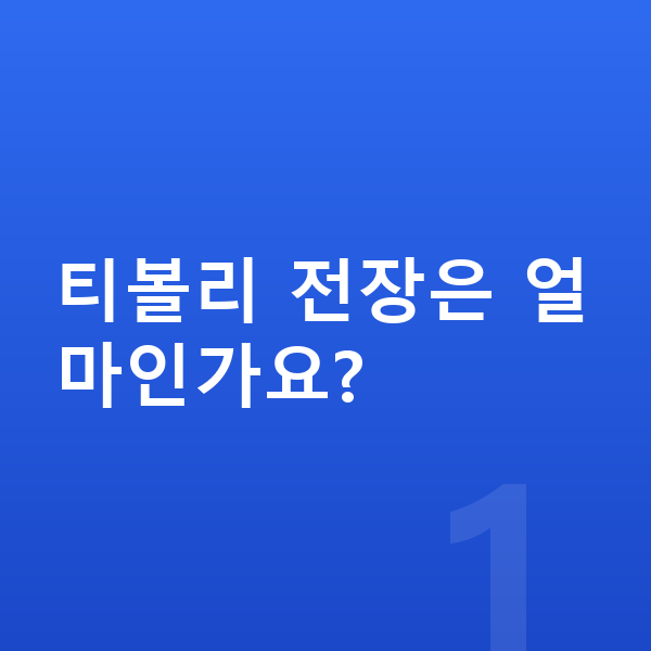 KGM 티볼리 제원 티볼리 전장은 얼마인가요?