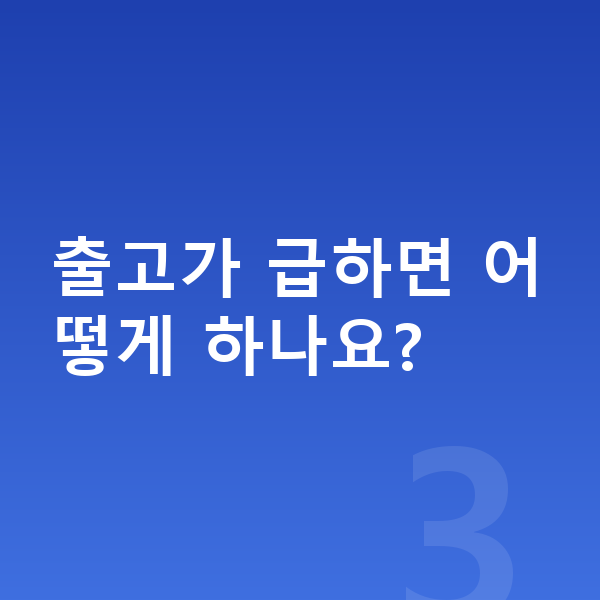 기아 EV3 장기렌트 출고기간 출고가 급하면 어떻게 하나요?