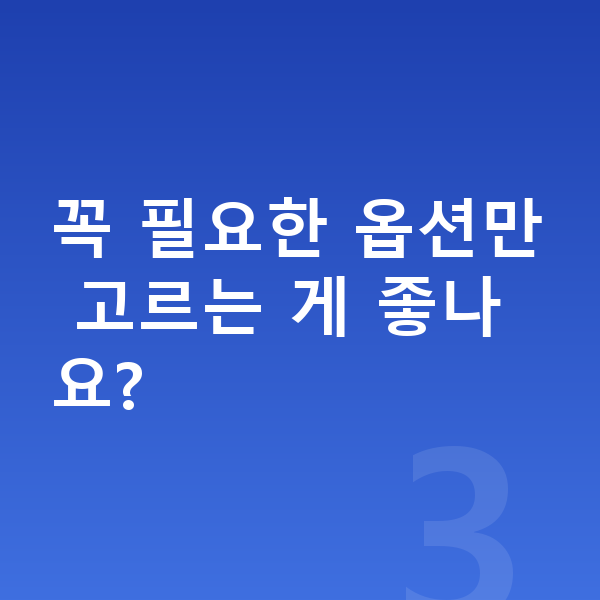 기아 EV4 옵션 꼭 필요한 옵션만 고르는 게 좋나요?