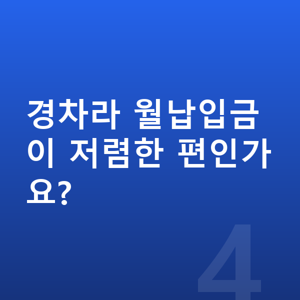 기아 모닝 장기렌트 월납입금 경차라 월납입금이 저렴한 편인가요?
