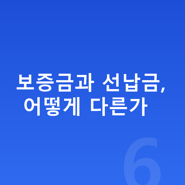 기아 스포티지 리스 보증금 보증금과 선납금, 어떻게 다른가