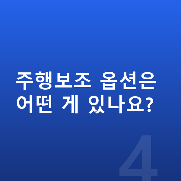 기아 스포티지 옵션 주행보조 옵션은 어떤 게 있나요?