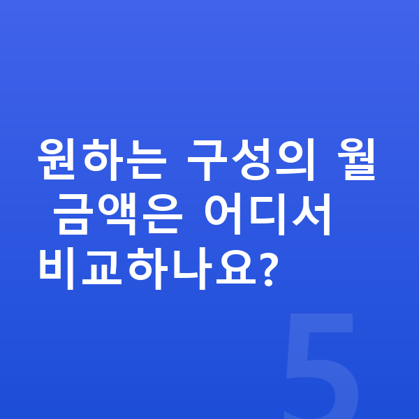 기아 카니발 제원 원하는 구성의 월 금액은 어디서 비교하나요?