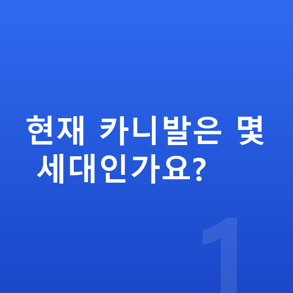 기아 카니발 풀체인지 현재 카니발은 몇 세대인가요?