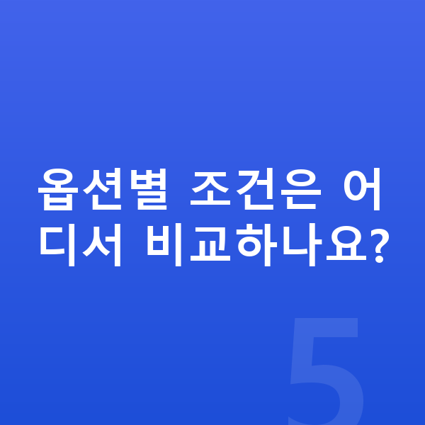 랜드로버 디스커버리 스포츠 옵션 옵션별 조건은 어디서 비교하나요?
