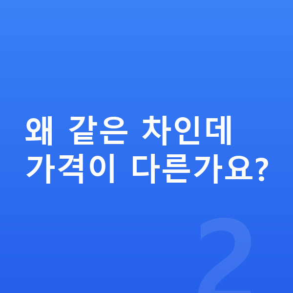 랜드로버 디스커버리 스포츠 장기렌트 가격 왜 같은 차인데 가격이 다른가요?