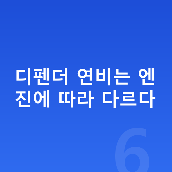 랜드로버 디펜더 연비 디펜더 연비는 엔진에 따라 다르다