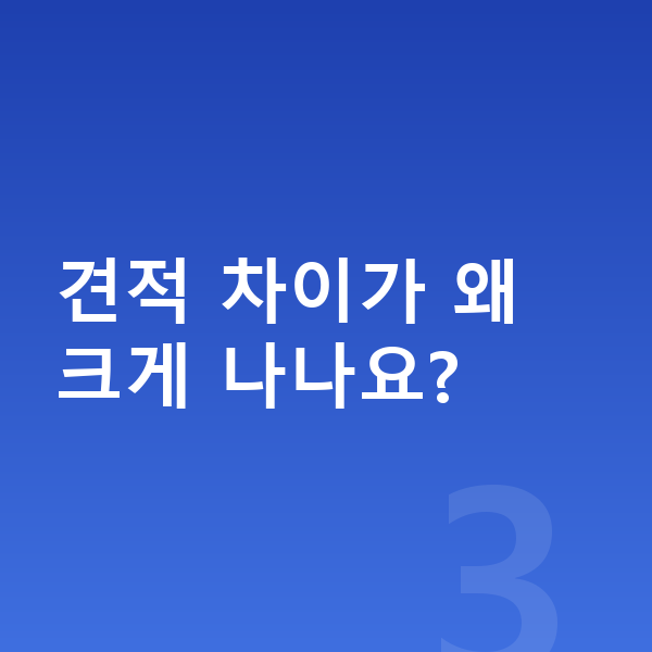 랜드로버 벨라 리스 견적 견적 차이가 왜 크게 나나요?