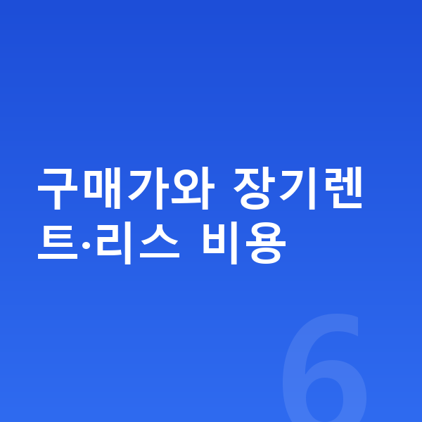 랜드로버 이보크 가격 구매가와 장기렌트·리스 비용
