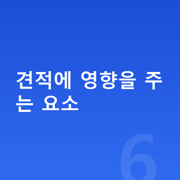랜드로버 이보크 장기렌트 견적 견적에 영향을 주는 요소