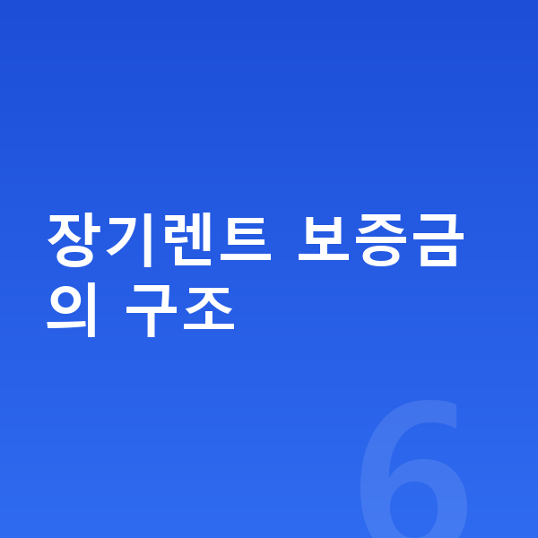 렉서스 LM 장기렌트 보증금 장기렌트 보증금의 구조