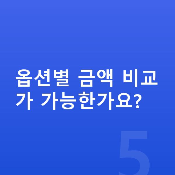르노 그랑 콜레오스 옵션 옵션별 금액 비교가 가능한가요?
