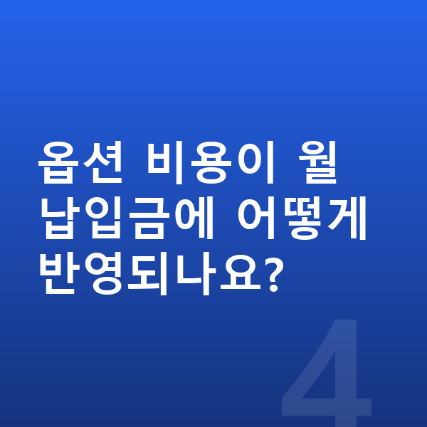 르노 필랑트 옵션 옵션 비용이 월 납입금에 어떻게 반영되나요?