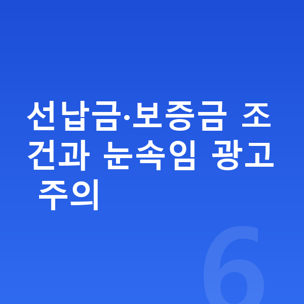 미니 컨버터블 리스 선납금·보증금 조건과 눈속임 광고 주의