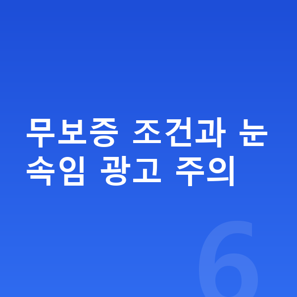 미니 컨버터블 리스 보증금 무보증 조건과 눈속임 광고 주의