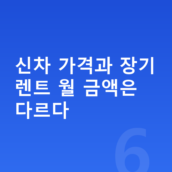 미니 컨트리맨 가격 신차 가격과 장기렌트 월 금액은 다르다