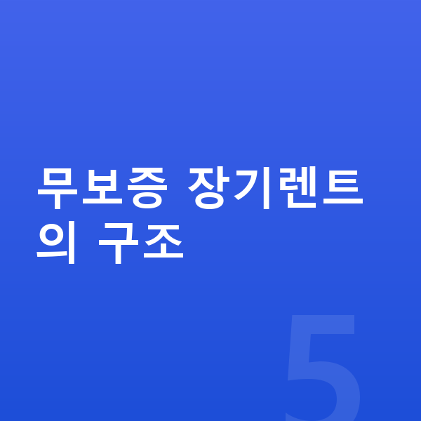 미니 쿠퍼 일렉트릭 장기렌트 무보증 무보증 장기렌트의 구조
