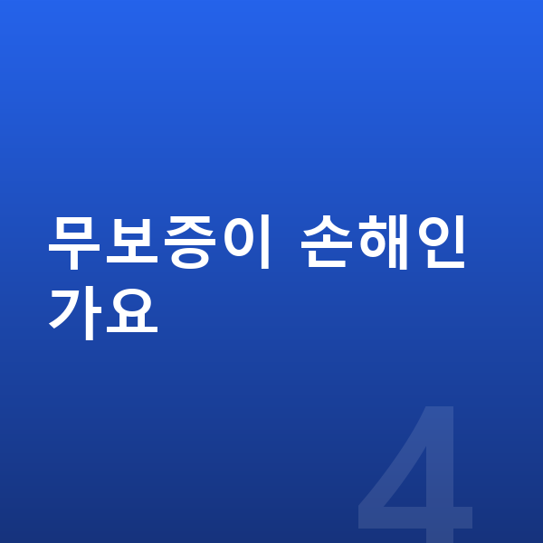 미니 쿠퍼 장기렌트 보증금 무보증이 손해인가요