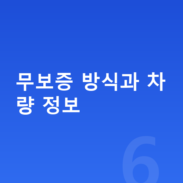 쉐보레 트랙스 크로스오버 리스 무보증 무보증 방식과 차량 정보