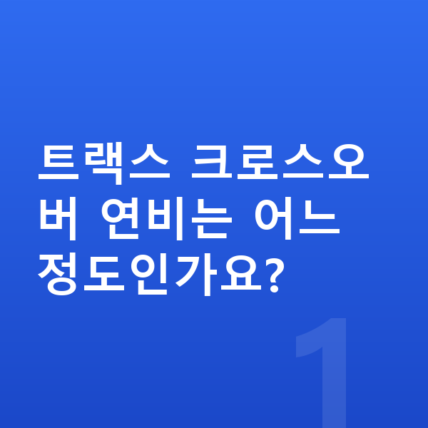 쉐보레 트랙스 크로스오버 연비 트랙스 크로스오버 연비는 어느 정도인가요?