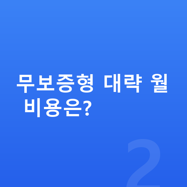 쉐보레 트레일블레이저 장기렌트 무보증 무보증형 대략 월 비용은?