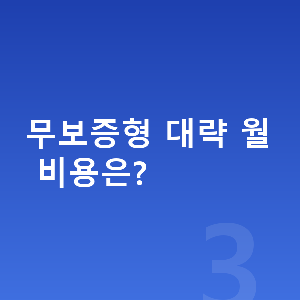 쉐보레 트레일블레이저 장기렌트 보증금 무보증형 대략 월 비용은?