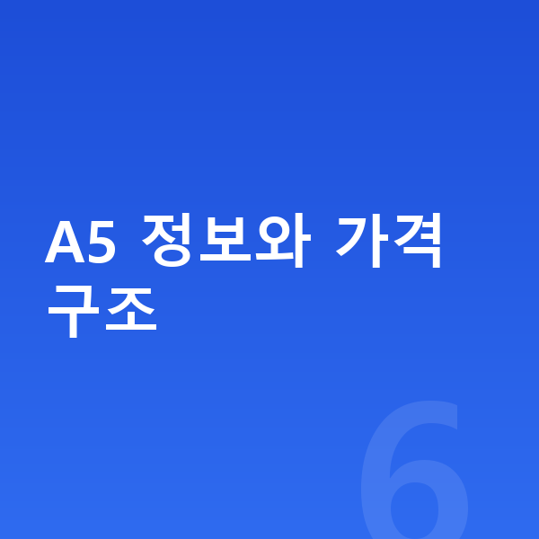 아우디 A5 장기렌트 가격 A5 정보와 가격 구조