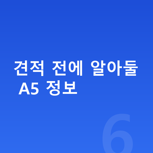 아우디 A5 장기렌트 견적 견적 전에 알아둘 A5 정보
