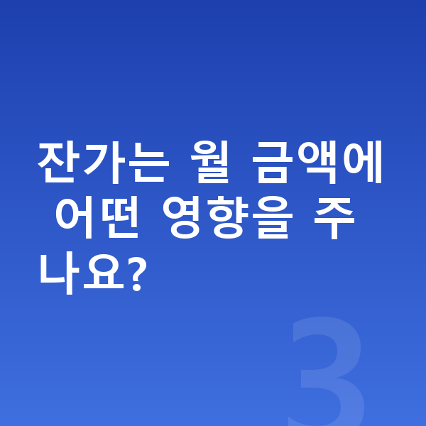 아우디 A6 리스 견적 잔가는 월 금액에 어떤 영향을 주나요?