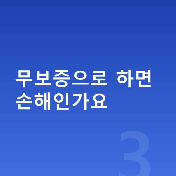 아우디 A6 리스 보증금 무보증으로 하면 손해인가요
