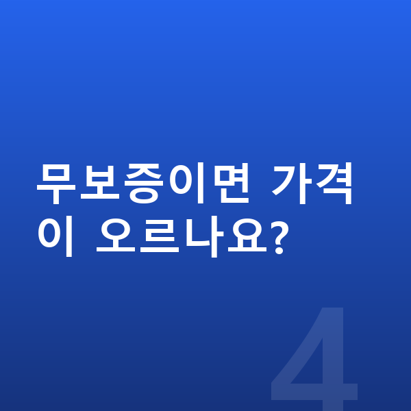 아우디 Q3 리스 가격 무보증이면 가격이 오르나요?