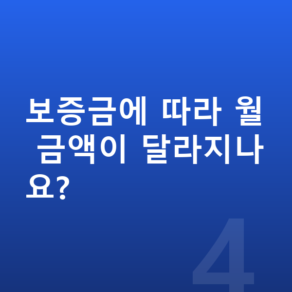 아우디 Q3 장기렌트 보증금 보증금에 따라 월 금액이 달라지나요?