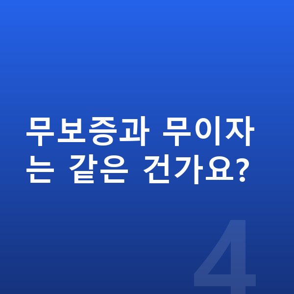 아우디 Q4 이트론 리스 무보증 무보증과 무이자는 같은 건가요?