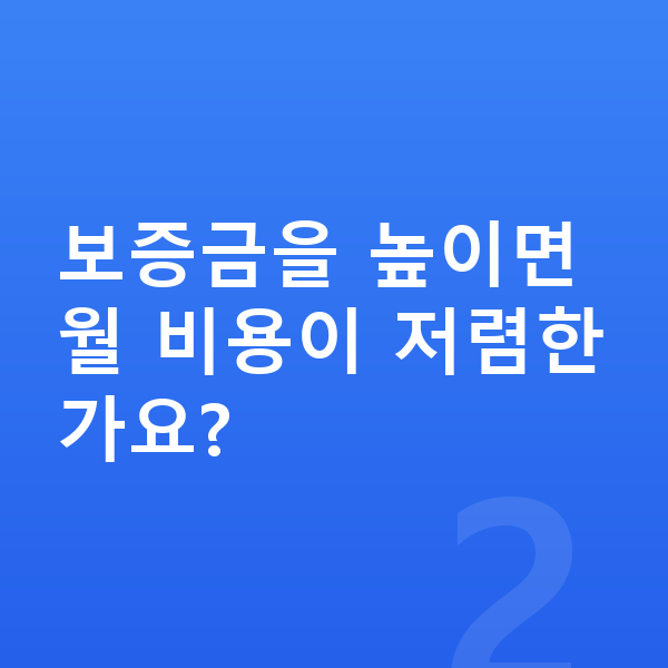 아우디 Q4 이트론 장기렌트 보증금 보증금을 높이면 월 비용이 저렴한가요?