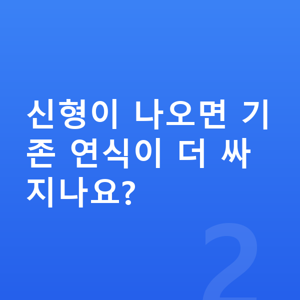 아우디 Q4 이트론 풀체인지 신형이 나오면 기존 연식이 더 싸지나요?