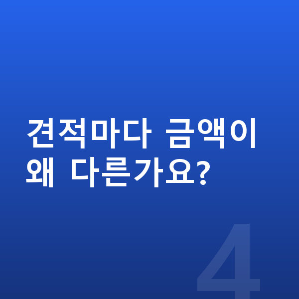 아우디 Q5 리스 견적 견적마다 금액이 왜 다른가요?