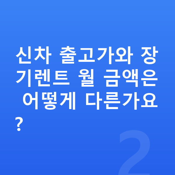 아우디 Q6 이트론 가격 신차 출고가와 장기렌트 월 금액은 어떻게 다른가요?