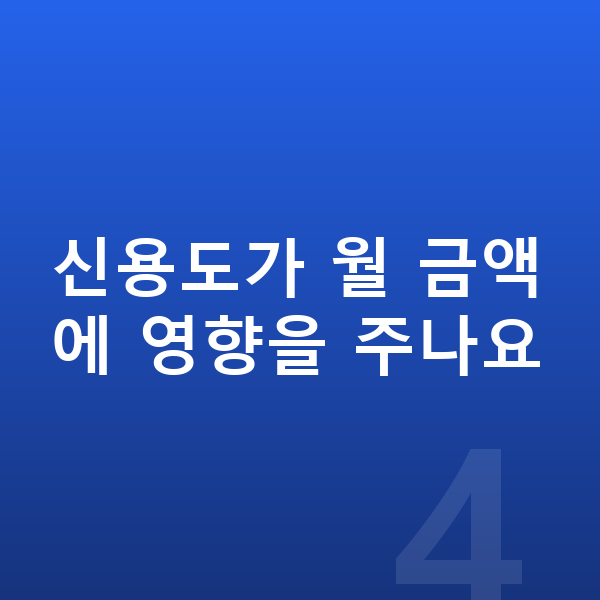 아우디 Q6 이트론 리스 월납입금 신용도가 월 금액에 영향을 주나요