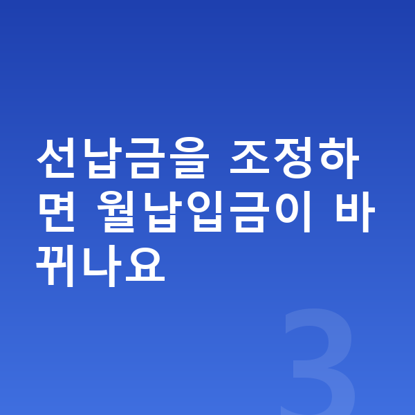 아우디 Q6 이트론 장기렌트 월납입금 선납금을 조정하면 월납입금이 바뀌나요