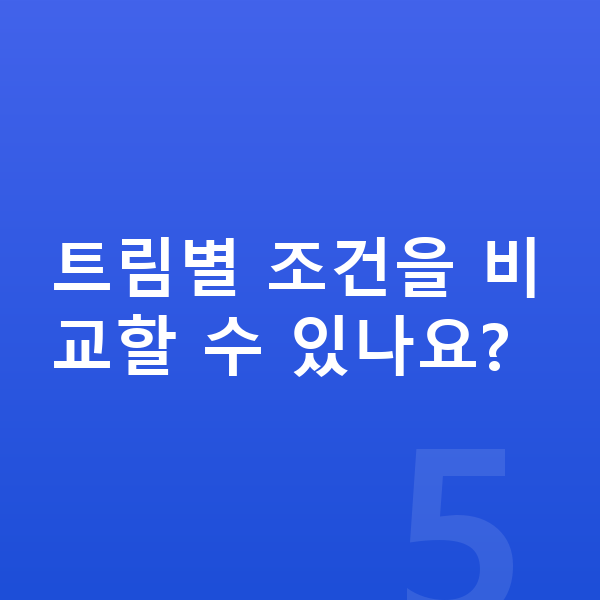 아우디 Q7 연비 트림별 조건을 비교할 수 있나요?