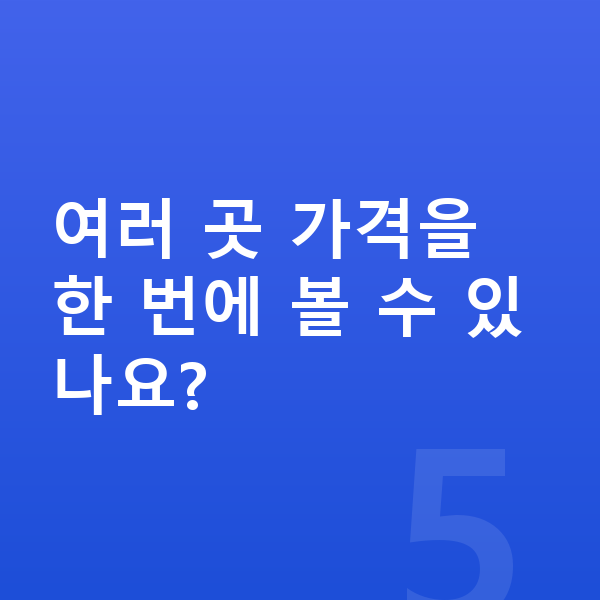아우디 Q8 장기렌트 가격 여러 곳 가격을 한 번에 볼 수 있나요?