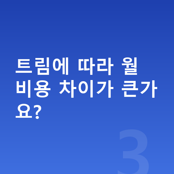 제네시스 G70 리스 월납입금 트림에 따라 월 비용 차이가 큰가요?