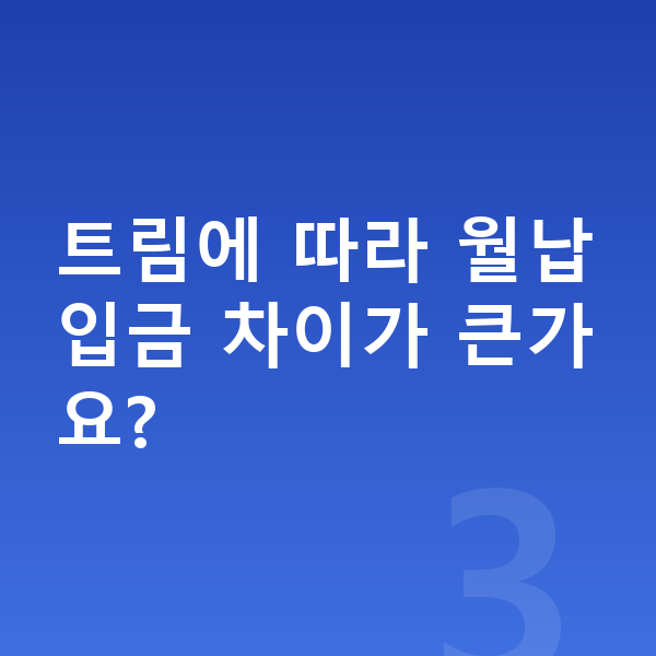 제네시스 GV60 리스 월납입금 트림에 따라 월납입금 차이가 큰가요?