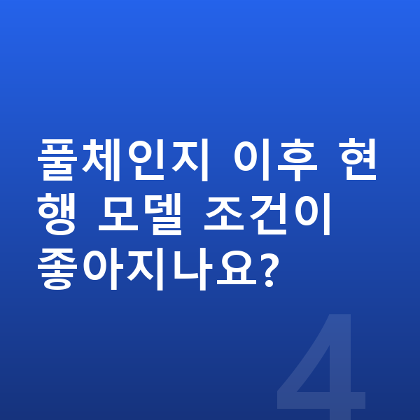 제네시스 GV60 풀체인지 풀체인지 이후 현행 모델 조건이 좋아지나요?