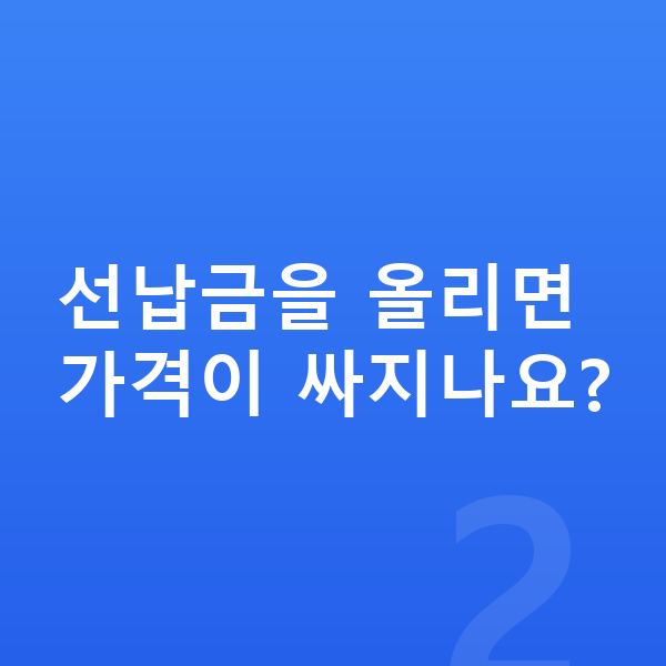 제네시스 GV70 리스 가격 선납금을 올리면 가격이 싸지나요?